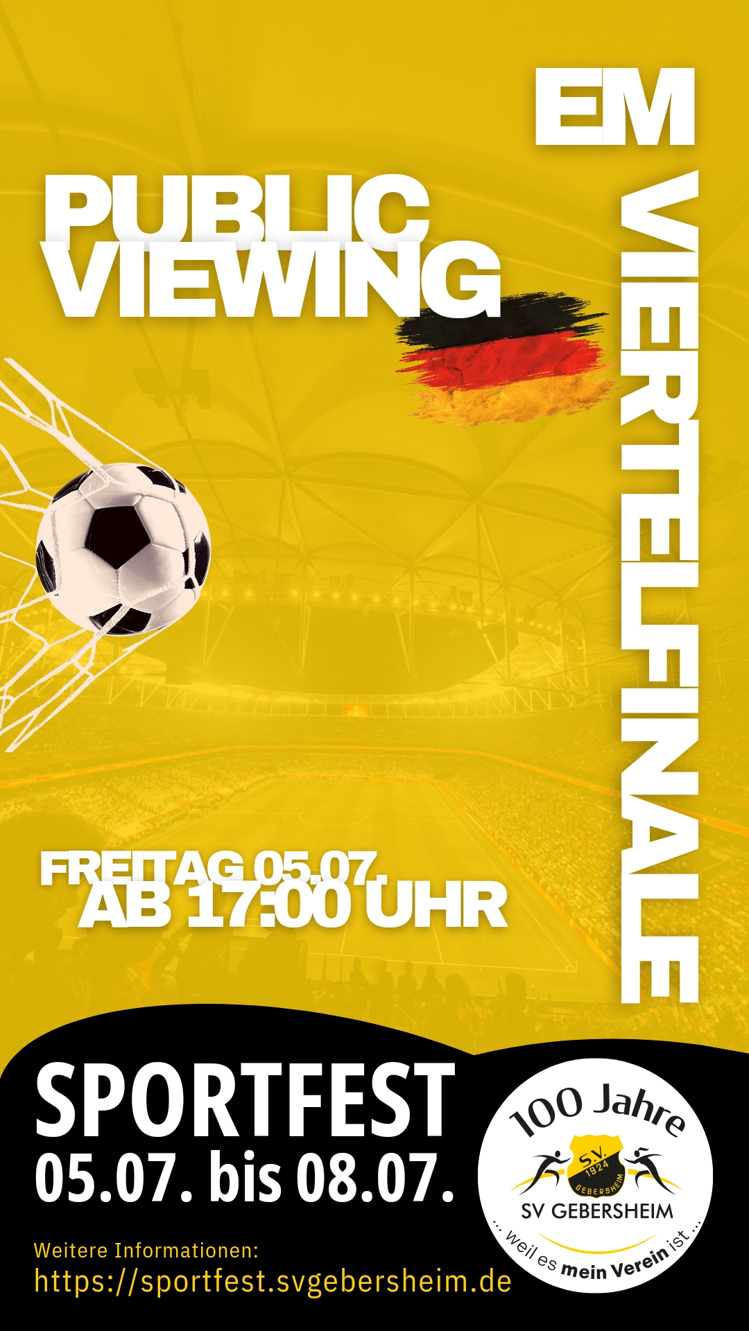 Public Viewing EM Viertelfinale